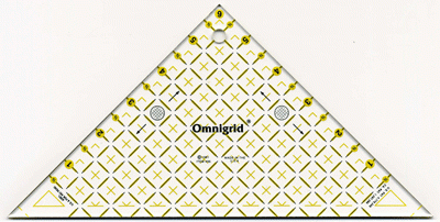 Omnigrid Ruler Right Triangle 45 Degree Up To 6" Square