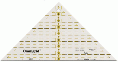 Omnigrid Ruler Right Triangle Up To 8" Square