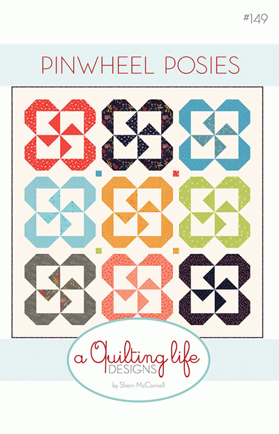 Pinwheel Posies - quilt pattern *