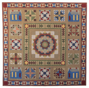 Waddington Road Sampler Digital Fabric Panel - Includes Binding Roll