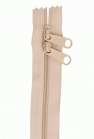 Double Slide Zipper - 30" length - Color:  Natural