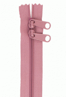 Double Slide Zipper - 30" length - Color:  Dusty Rose