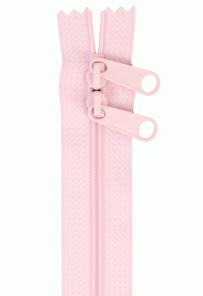 Double Slide Zipper - 30" length - Color:  Pale Pink