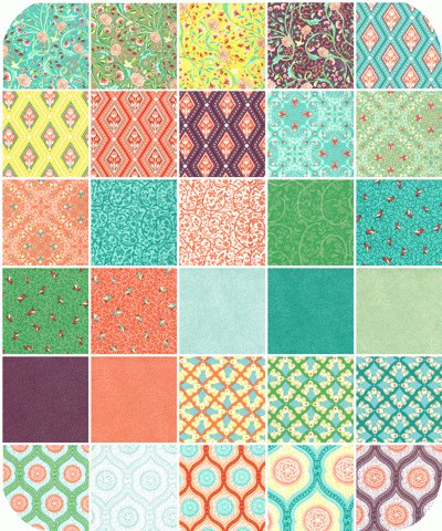 Birds and Berries Fat Quarter Bundle - Entire Collection - 30 Fat Quarters