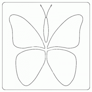 Butterflies Stencil - stencil for quilt pattern