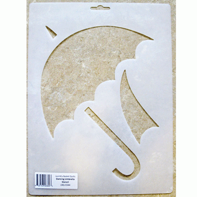 Dancing Umbrella Stencil - stencil for quilt pattern