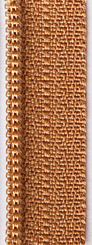 Zipper - 14" length - Color:  Gingerbread
