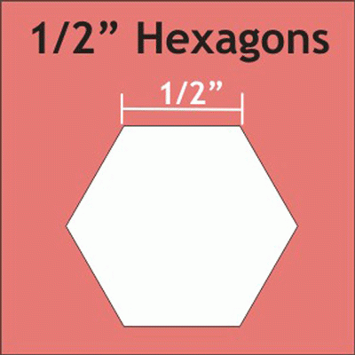 1/2" Hexagons - 125 Pc. - Paper Pieces