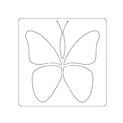 Little Butterflies Stencil - stencil for mini quilt pattern
