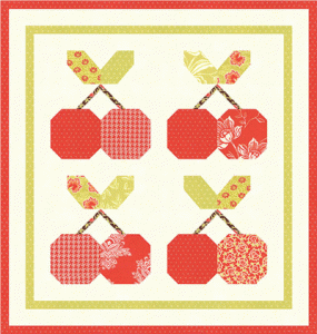 Mini Cherry Pie - mini quilt pattern