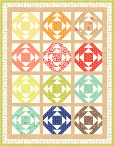 Mini Sunshine - mini quilt pattern *