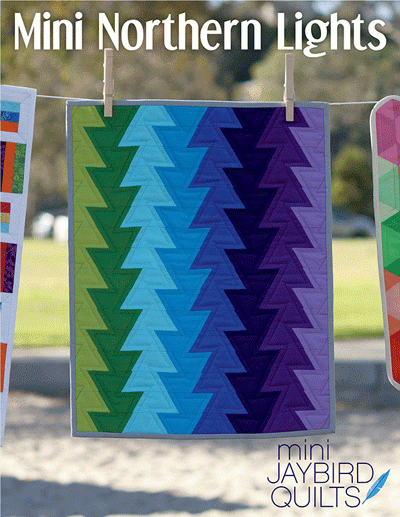 Mini Northern Lights - mini quilt pattern *