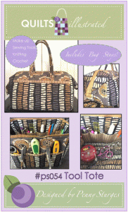 Tool Tote - tote bag pattern - includes stays *
