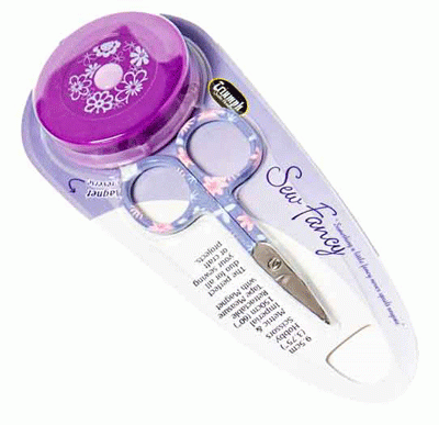Sew Fancy Duo Hobby Scissors and Measuring Tape Set - Purple