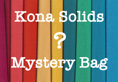 Mystery Envelope of Kona Solid Scraps - 3 LB. Pack - Rainbow of Color