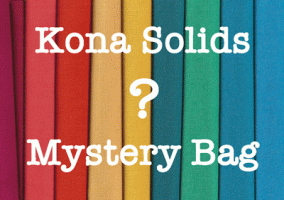 Mystery Envelope of Kona Solid Scraps - 3 LB. Pack - Rainbow of Color