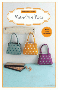 Retro Mini Purse - purse pattern (hardware included) #ZW2293