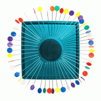 Zirkel Magnetic Pincushion - Turquoise *